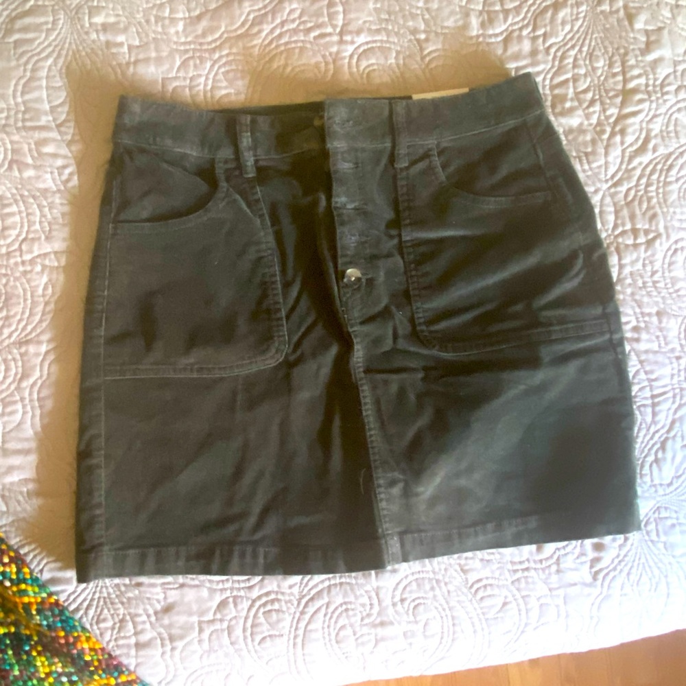 NWT So - green corduroy mini skirt